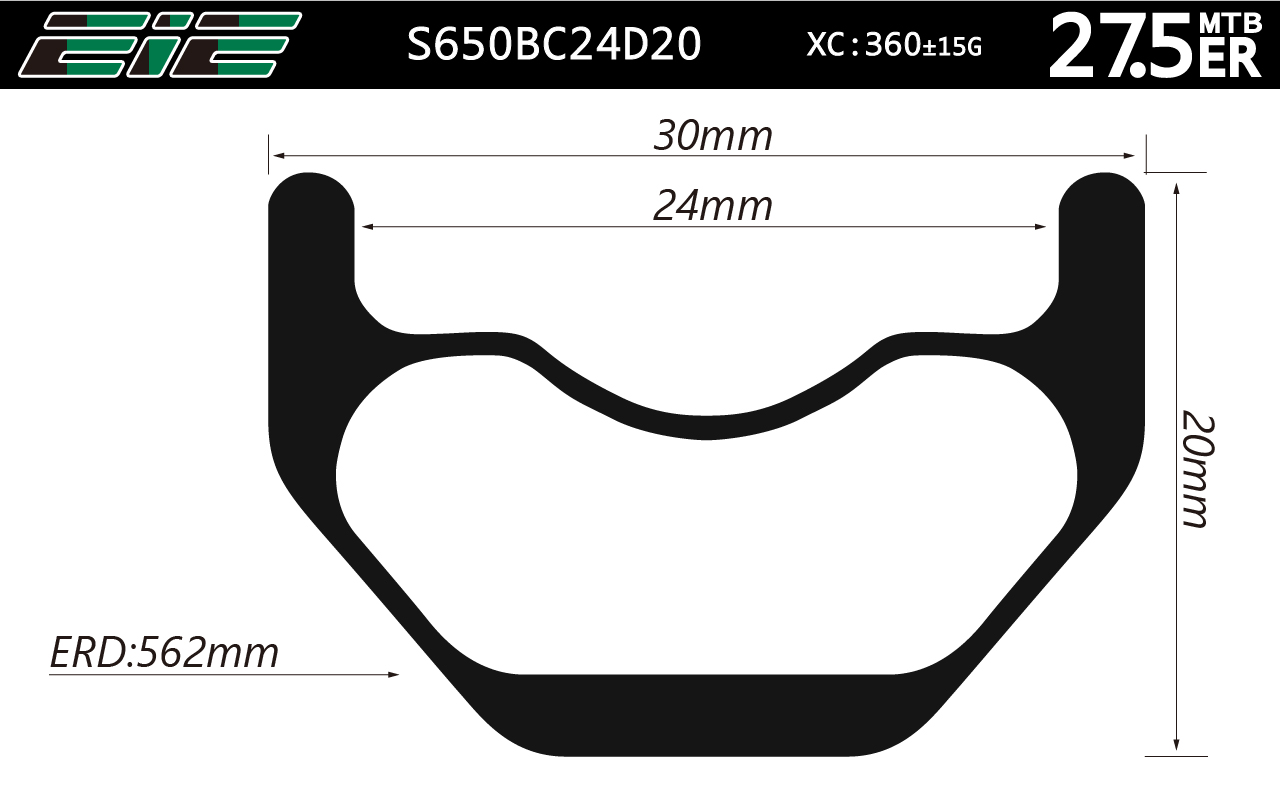 S650BC24D20 XC CARBON RIMS AND WHEELS