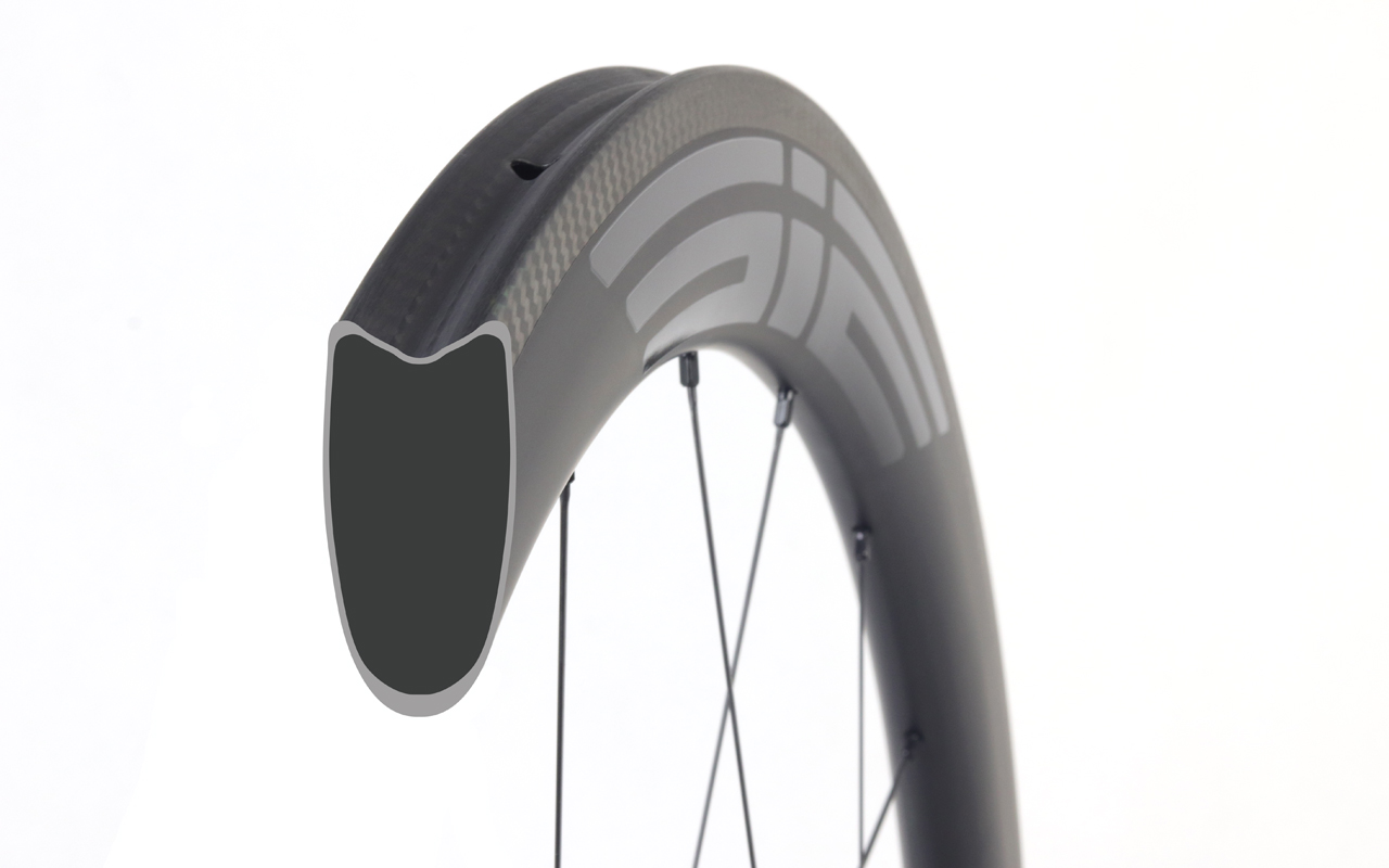 700C carbon road 50mm deep tubular wheels