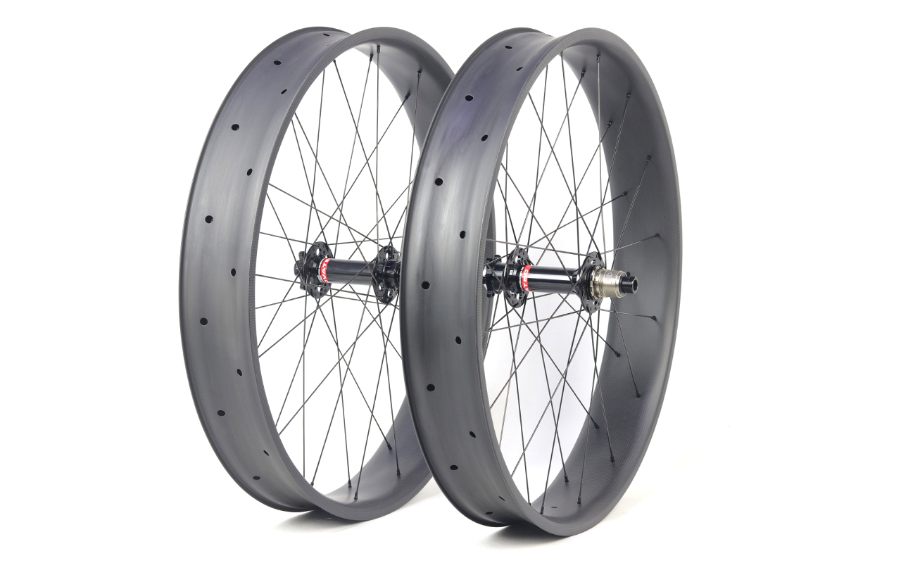 26er carbon fat bike wheels for single track