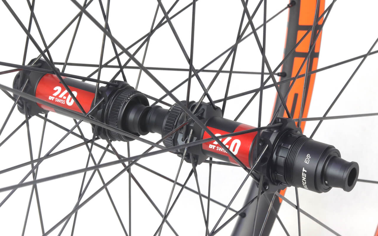 eie carbon wheels built with DT Swiss 240 exp hubs 