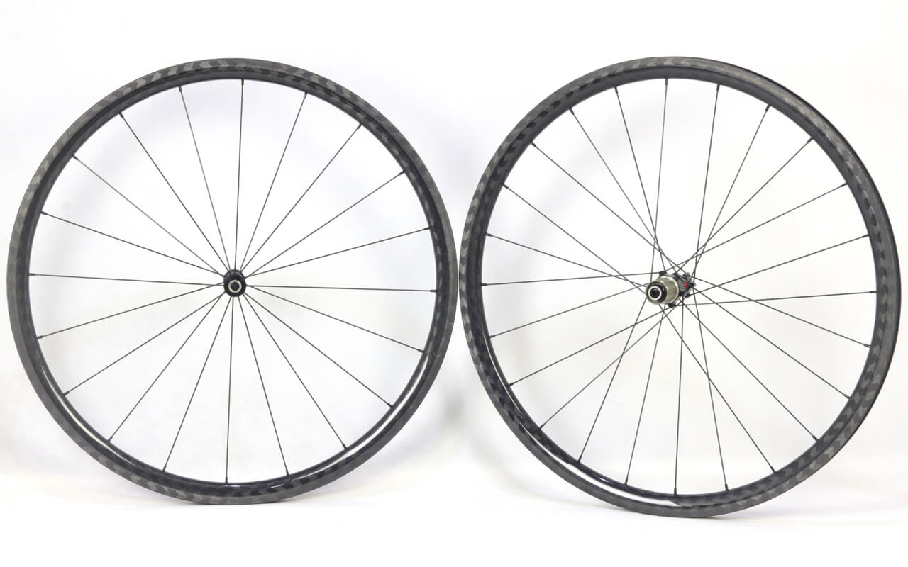 700C road wheelset non disc high TG resin 12K Twill brake texture 