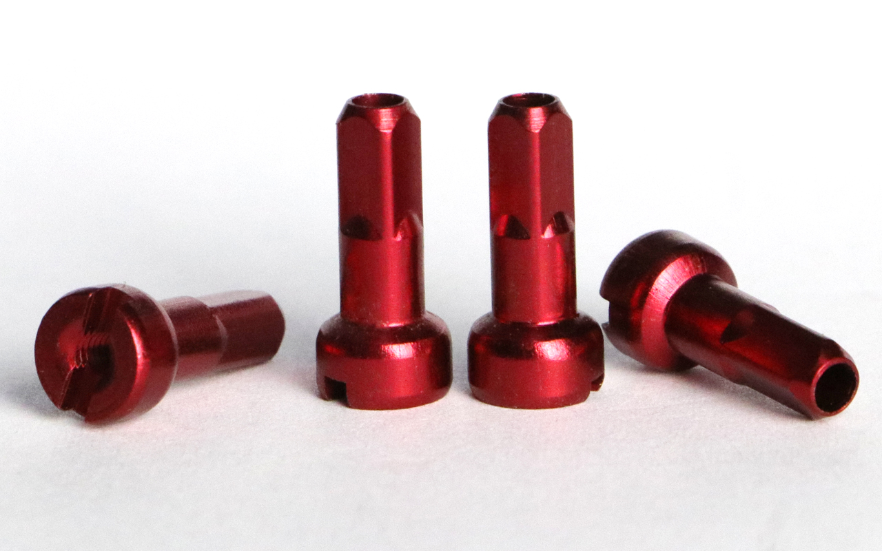 Pillar Red Aluminum MV Nipples