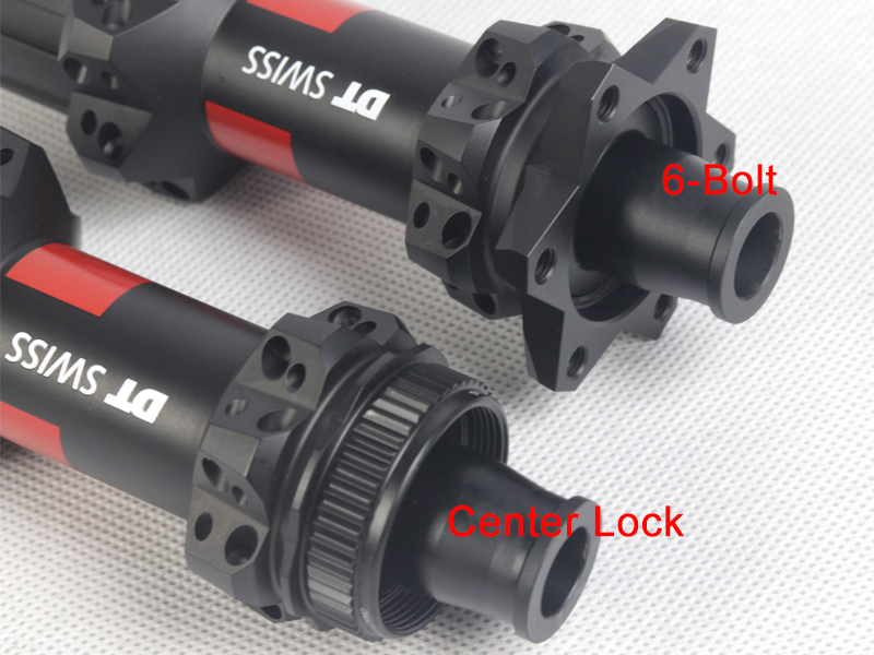 DT Swiss brake system center lock and 6-bolt
