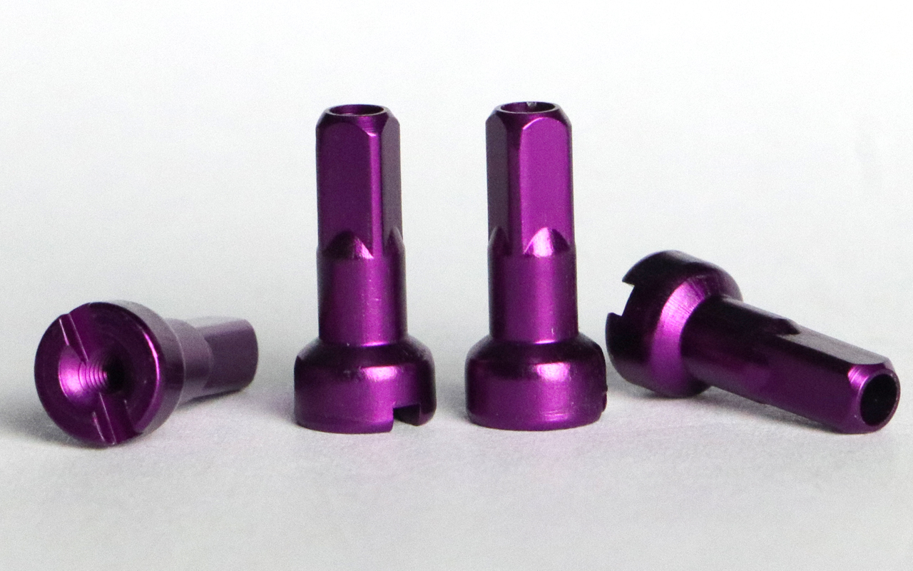 Pillar Purple Aluminum MV Nipples