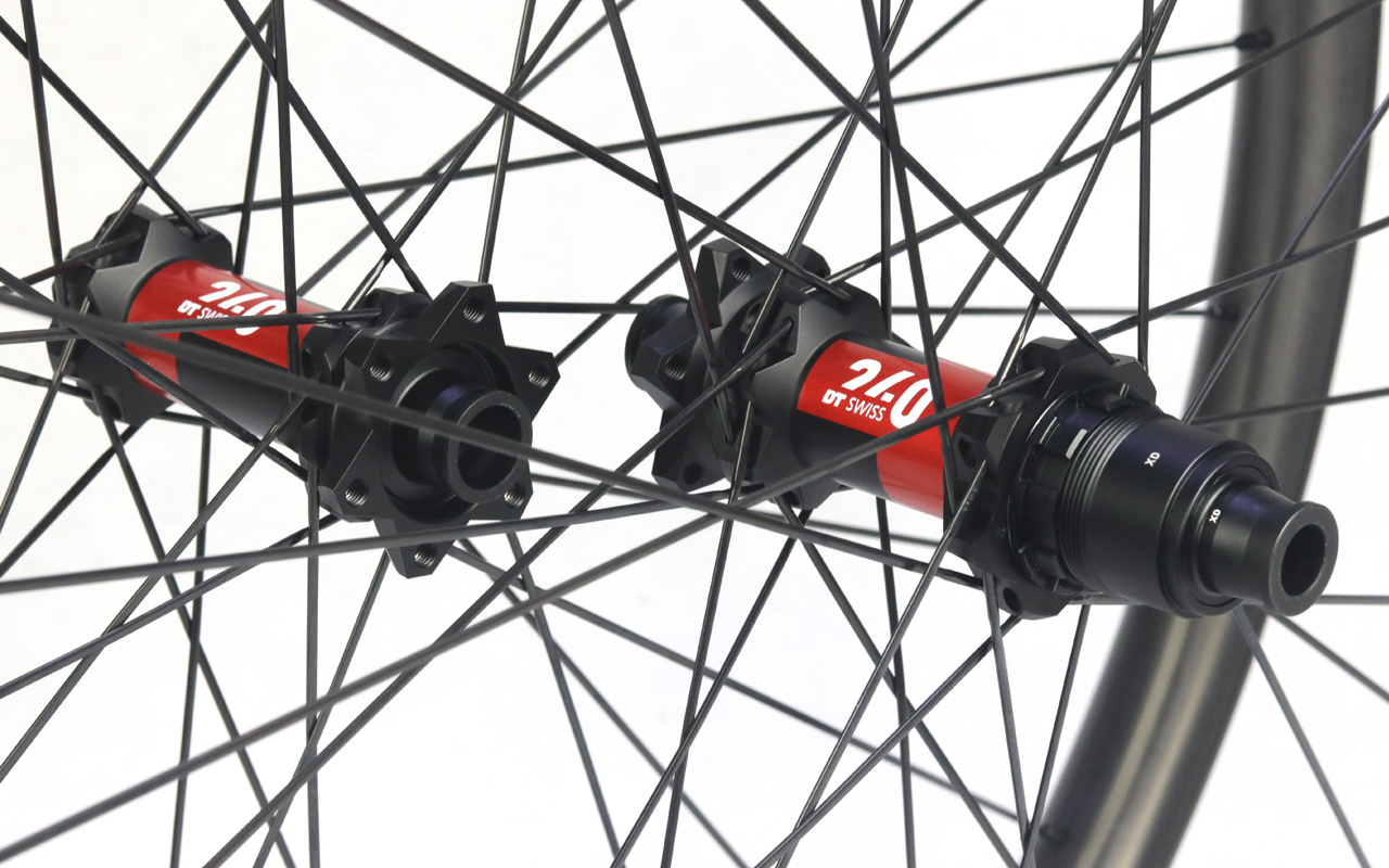 eie mountain bike wheels with new DT Swiss 240 exp hubs boost XD driver