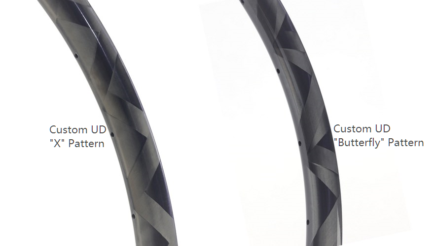 EIE carbon fiber material weave ud and braided ud pattern