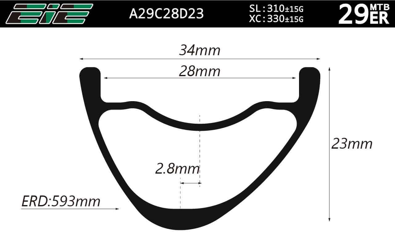 ultralight 29er 28mm wider XC carbon mtb rims