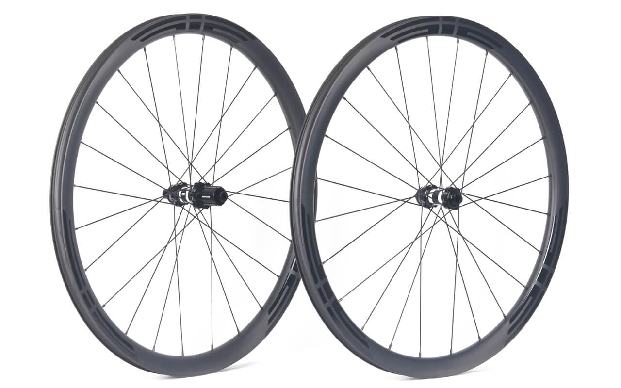 eie carbon road disc wheelset 700C 