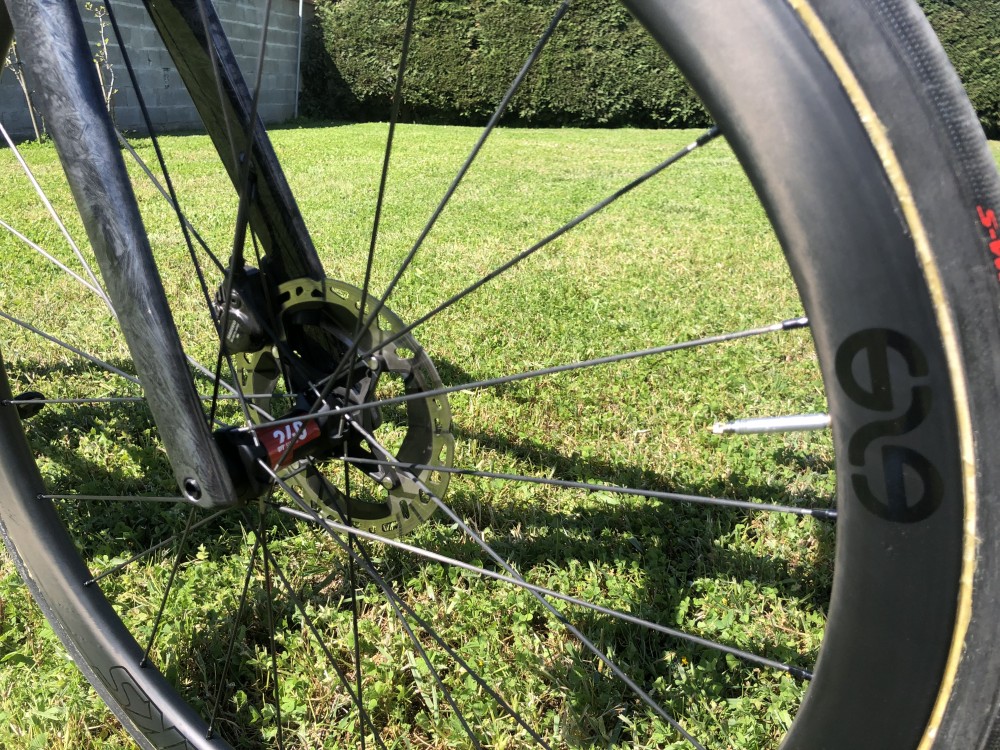 40mm carbon road disc wheels with dt swiss hubs ,