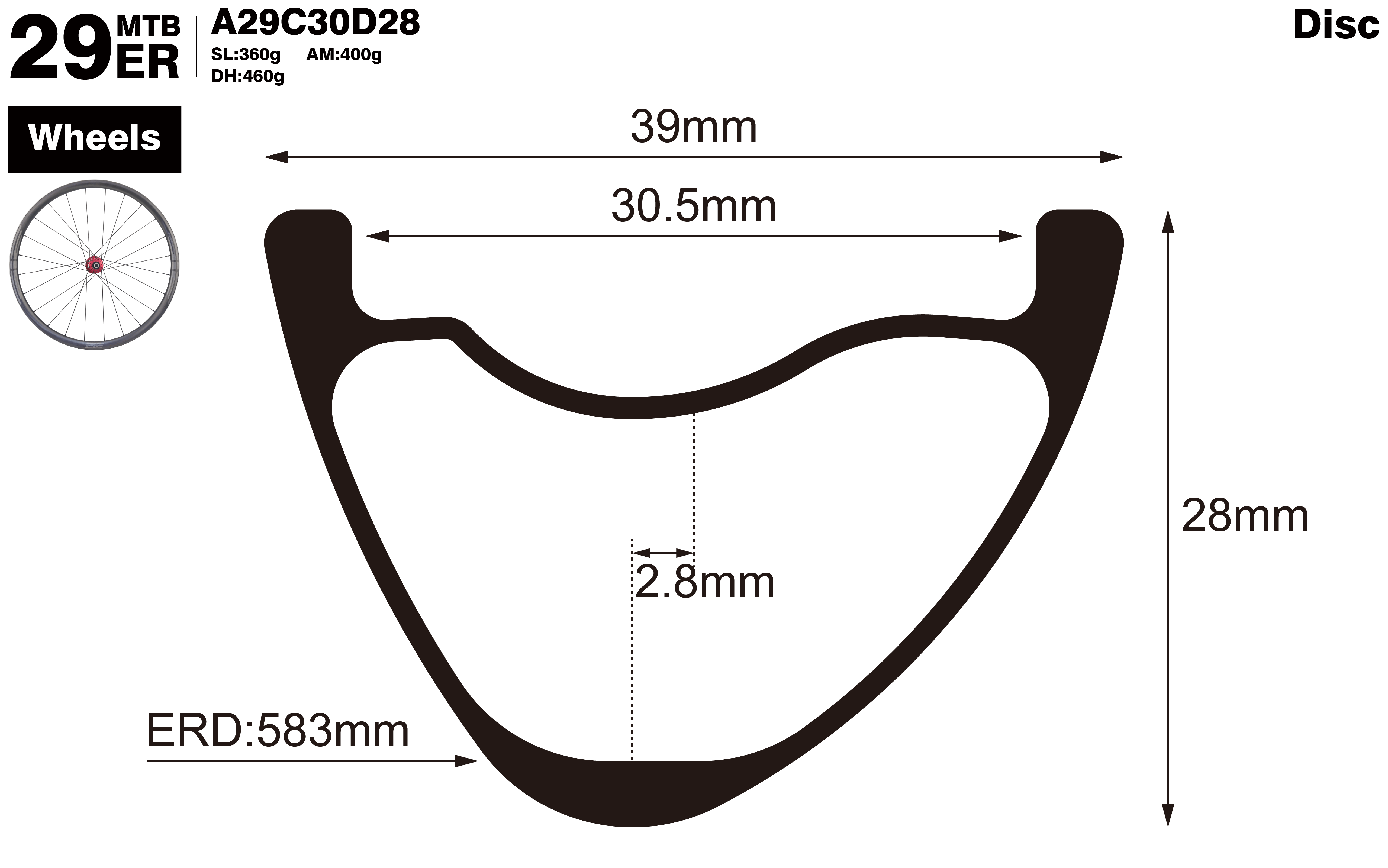 29er-I30.5-D28-symmetric-mountain-bike-hookless-XC-carbon-wheels-profile-drawing