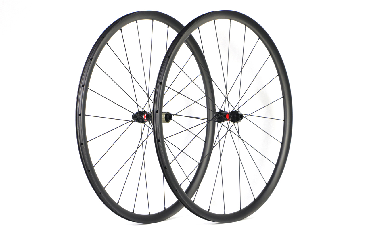 700C-I19-D25-asymmetric-road-bike-clincher-carbon-wheels-2