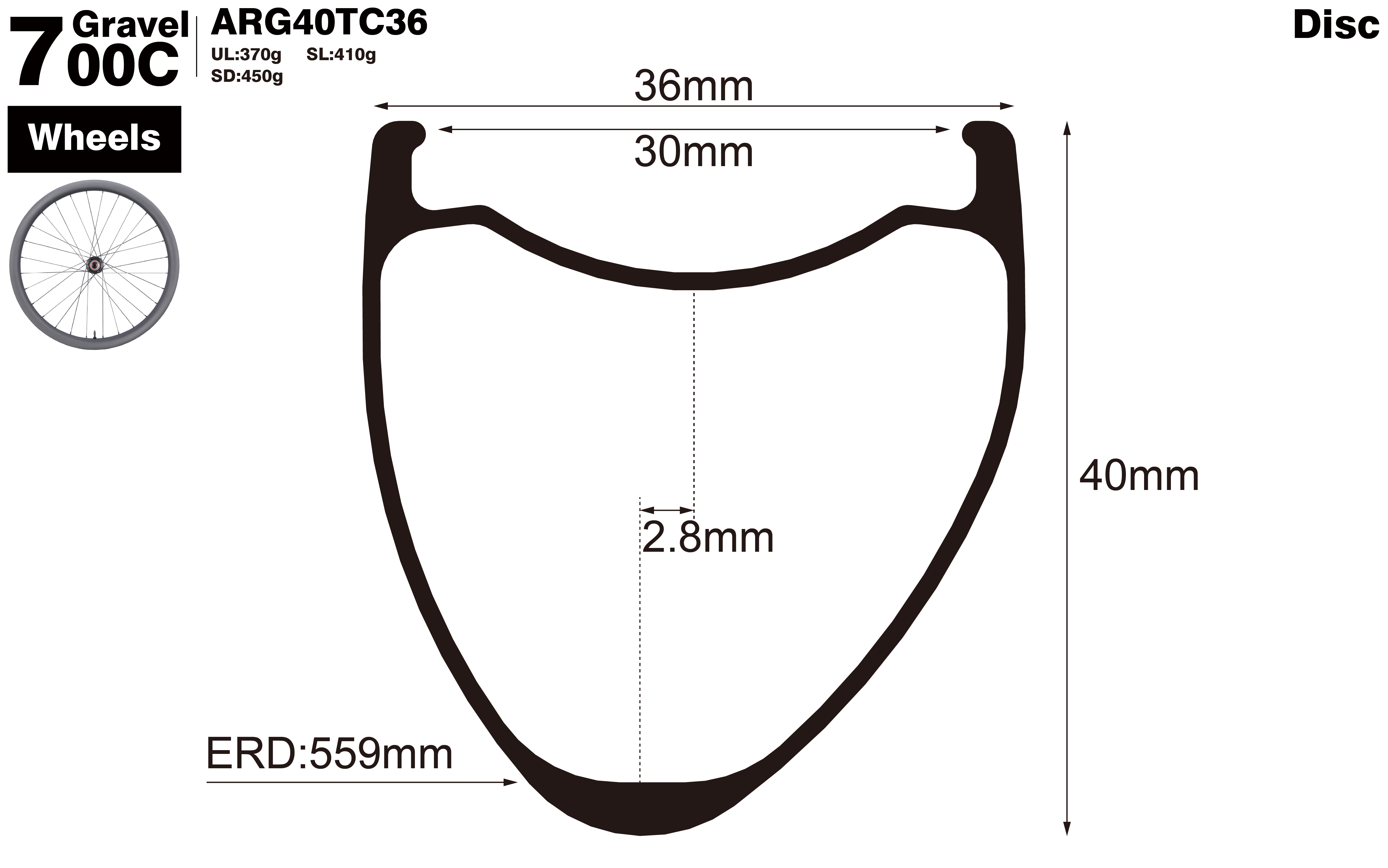 700C-I30-D40-asymmetric-road-bike-gravel-carbon-wheels-profile-drawing