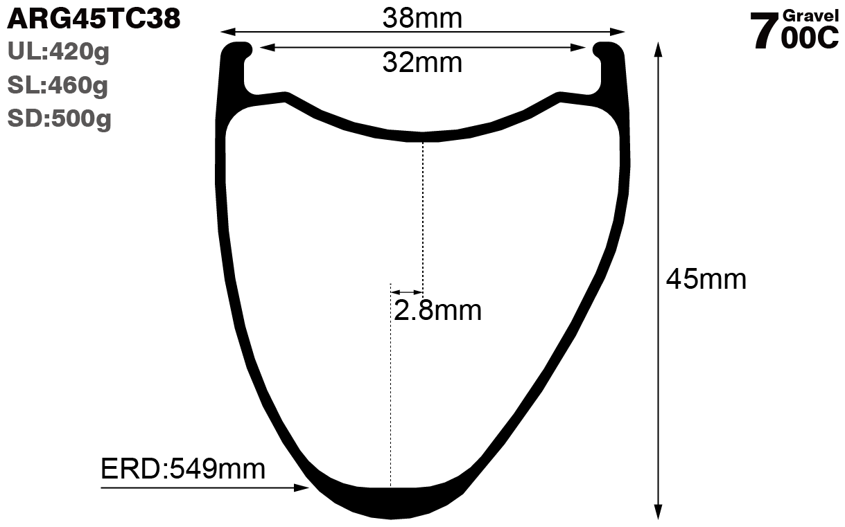 700C-I32-D45-symmetric-road-bike-gravel-carbon-rims-and-wheels-profile-drawing