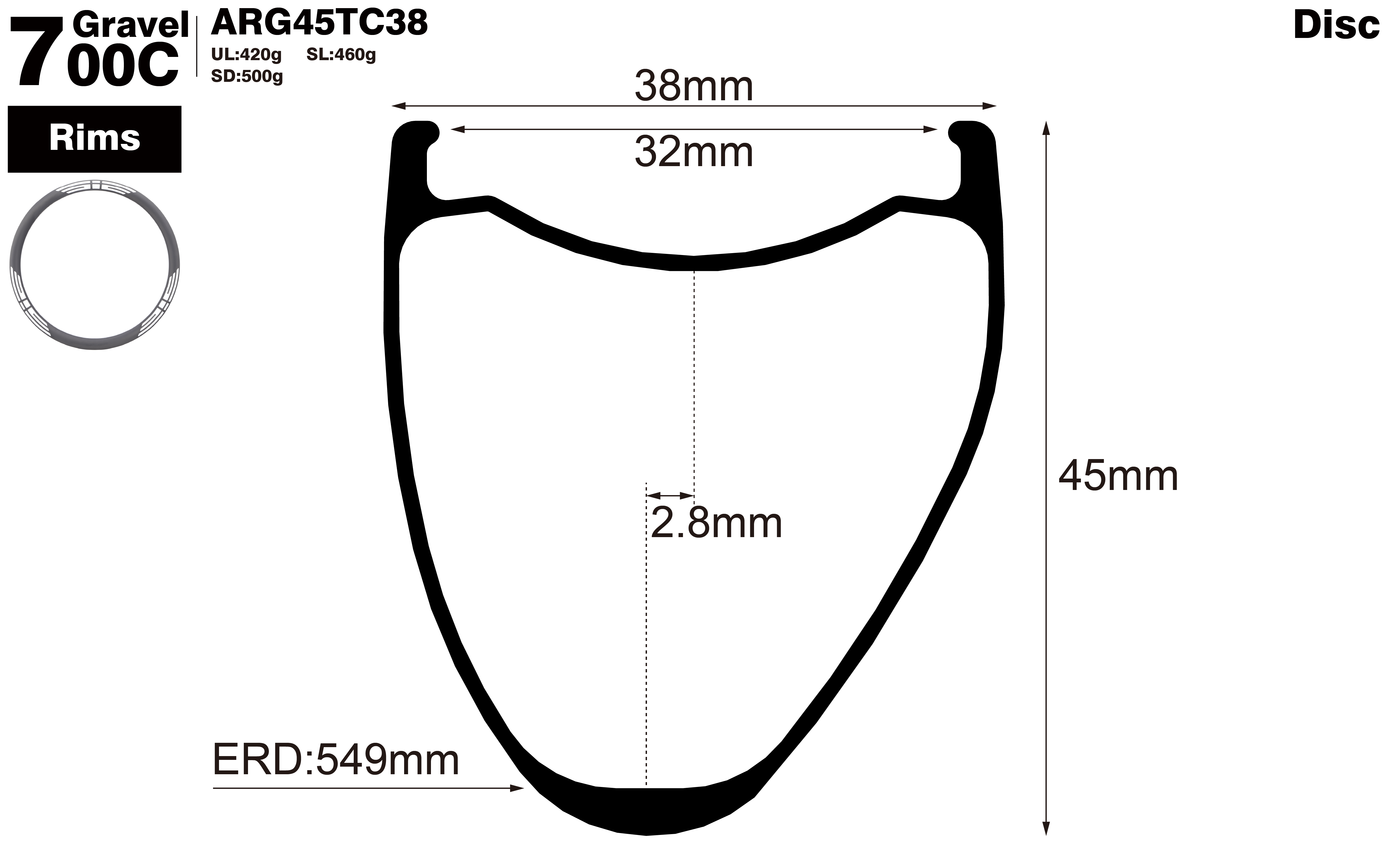 700C-I32-D45-symmetric-road-bike-gravel-carbon-rims-profile-drawing