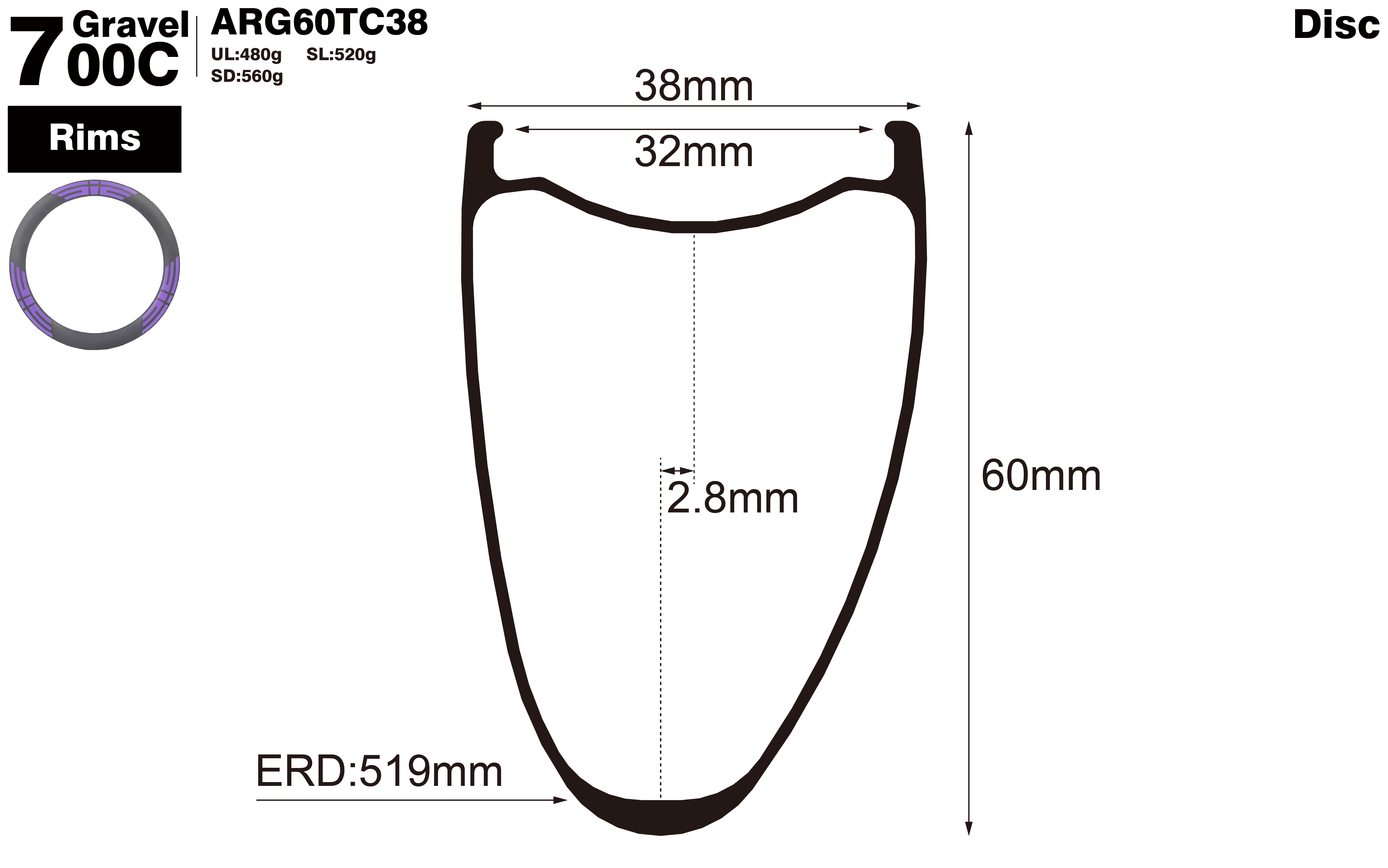 700C-I32-D60-road-bike-gravel-carbon-rims-profile-drawing