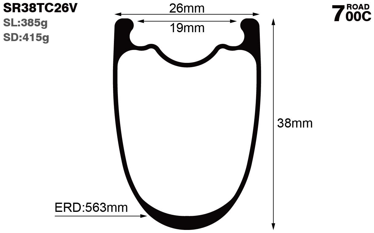 700c-I19-D38-symmetric-road-bike-clincher-carbon-rims-and-wheels-profile-drawing