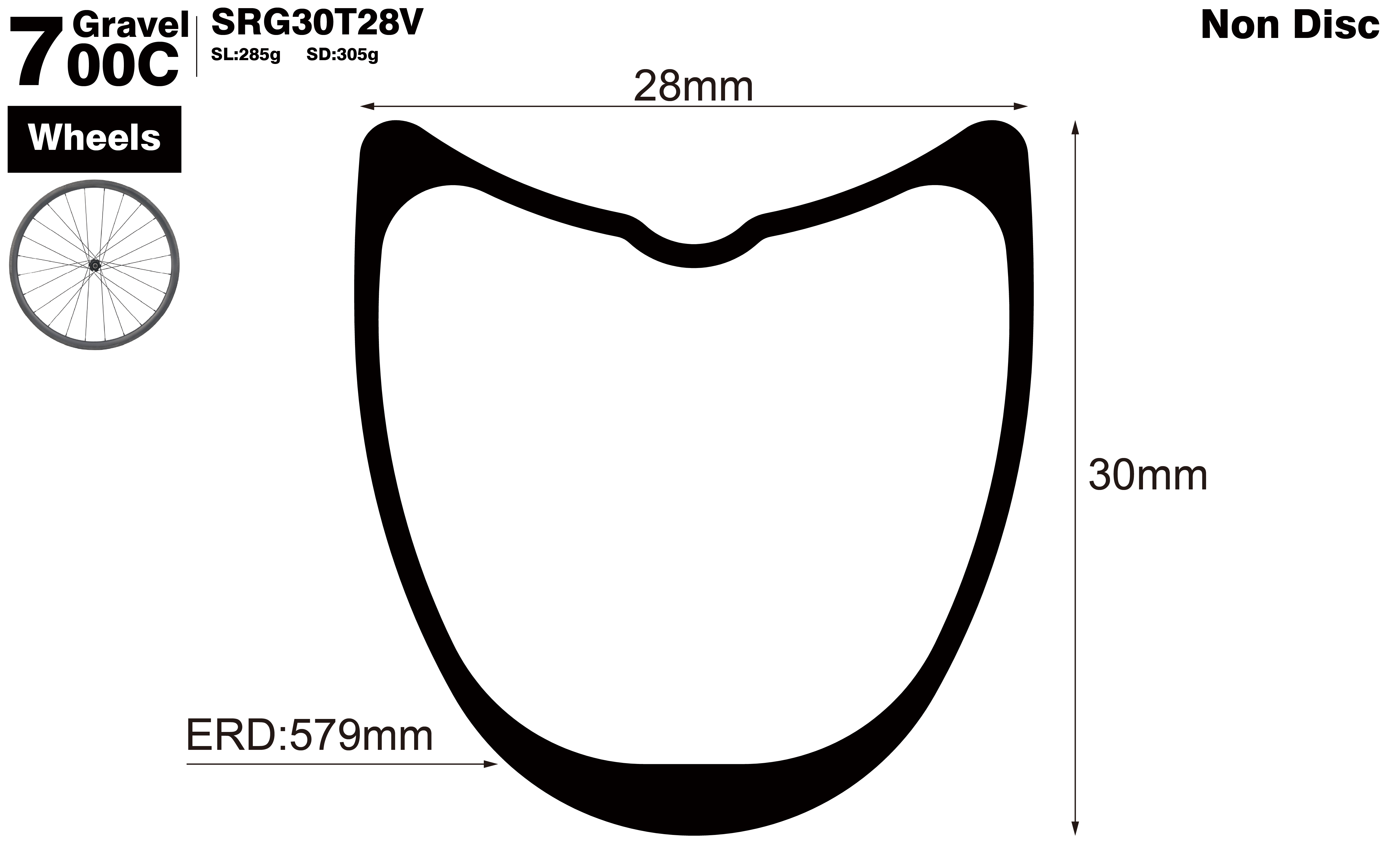 700C-I28-D30-symmetric-road-bike-tubular-carbon-wheels-profile-drawiong