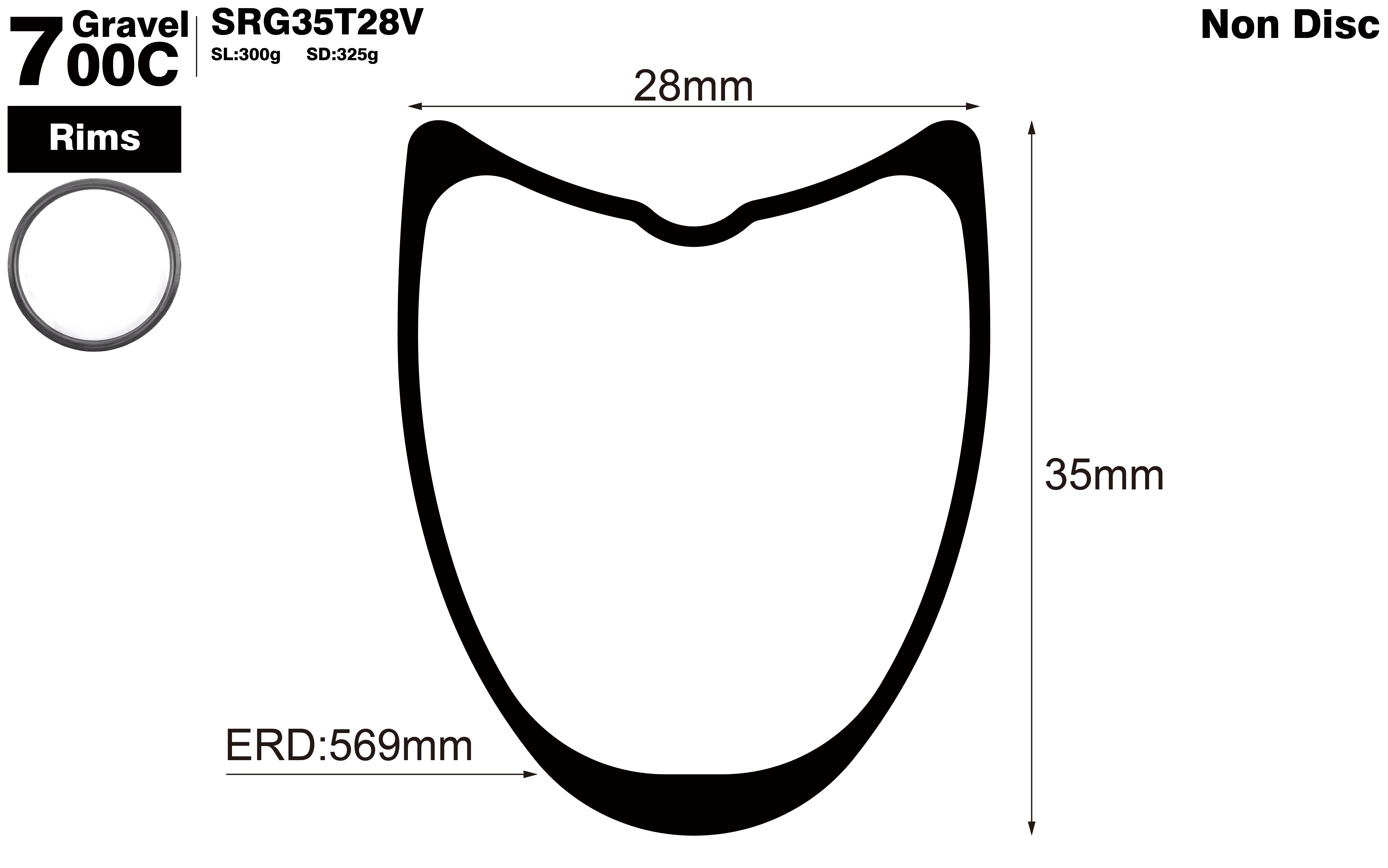 700C-I28-D35-symmetric-road-bike-tubular-carbon-rims-profile-drawing