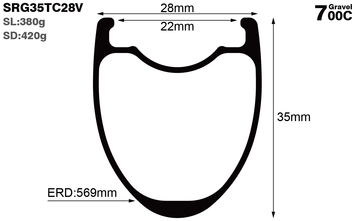 700C-I22-D35-symmetric-road-bike-clincher-carbon-rims-and-wheels-profile-drawing