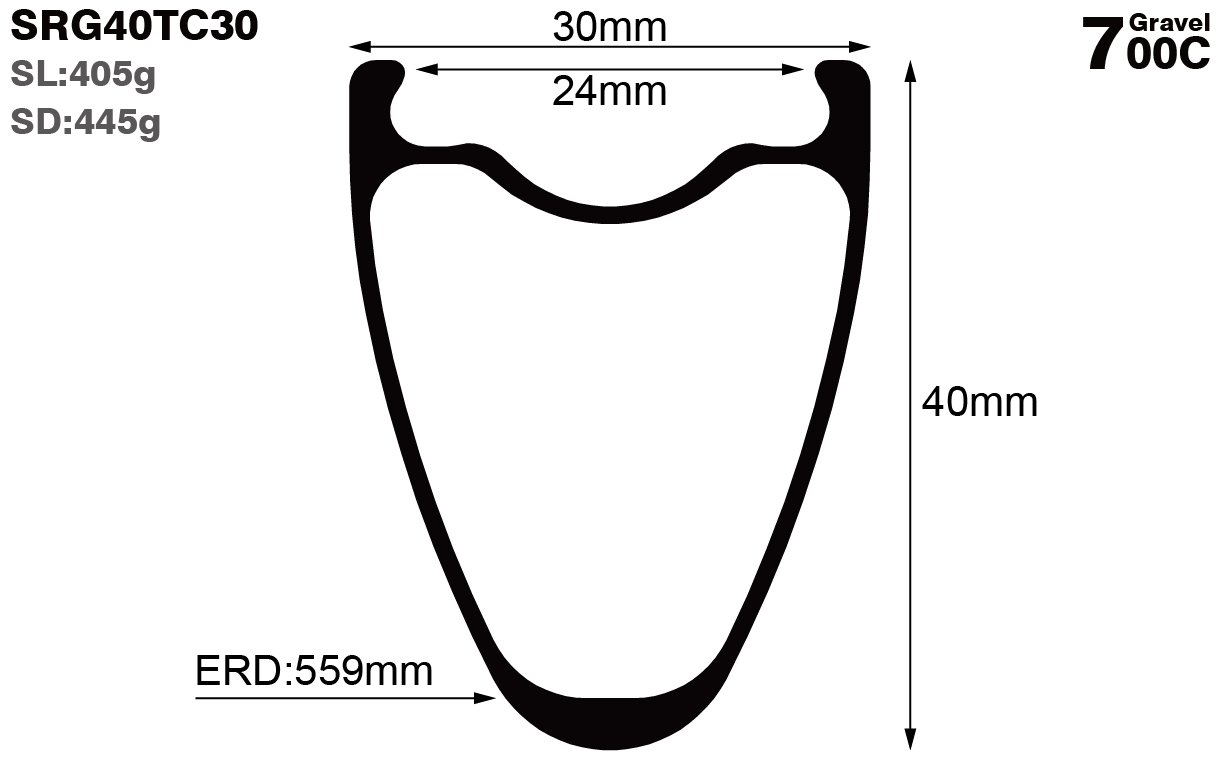 700C-I24-D40-symmetric-road-bike-gravel-carbon-rims-and-wheels-profile-drawing