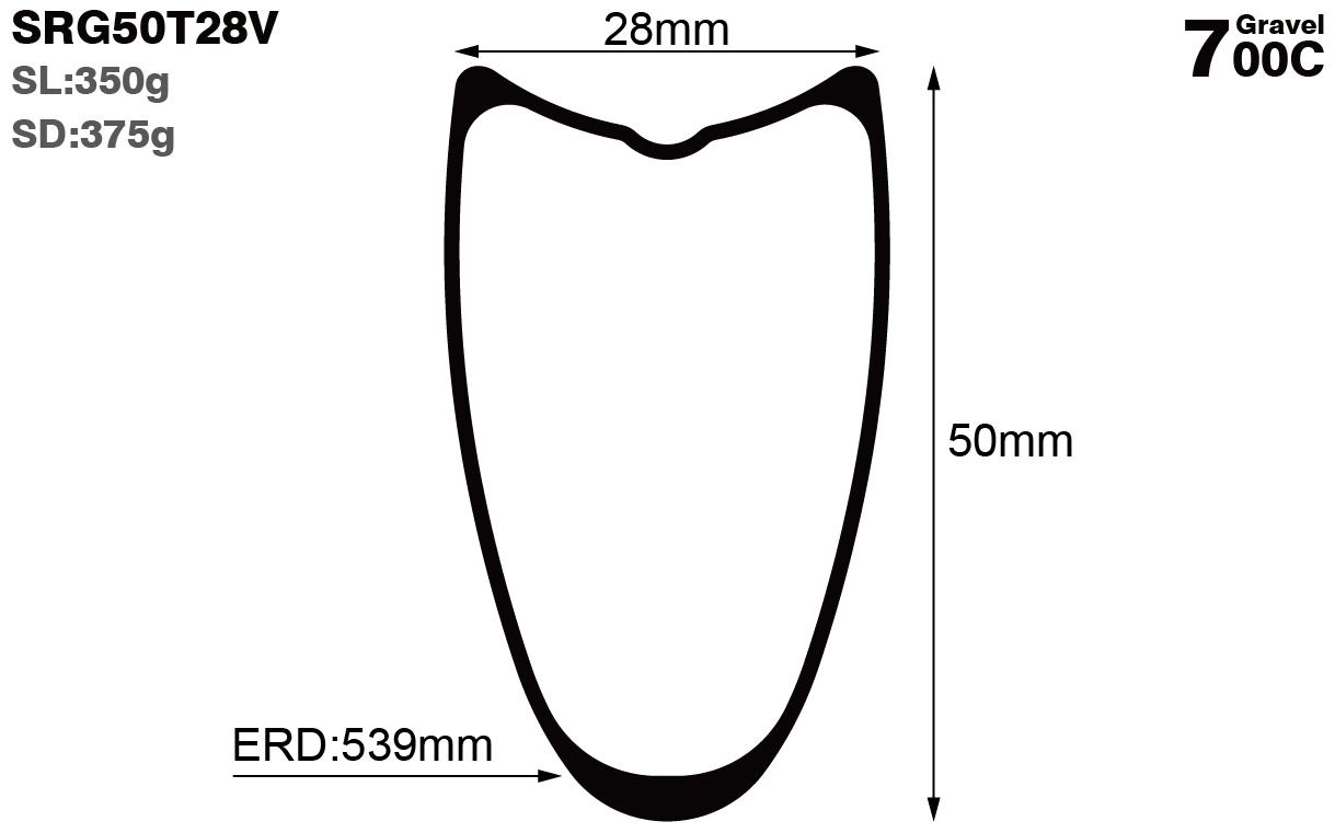 700C-I28-D50-symmetric-road-bike-tubular-carbon-rims-and-wheels-profile-drawing