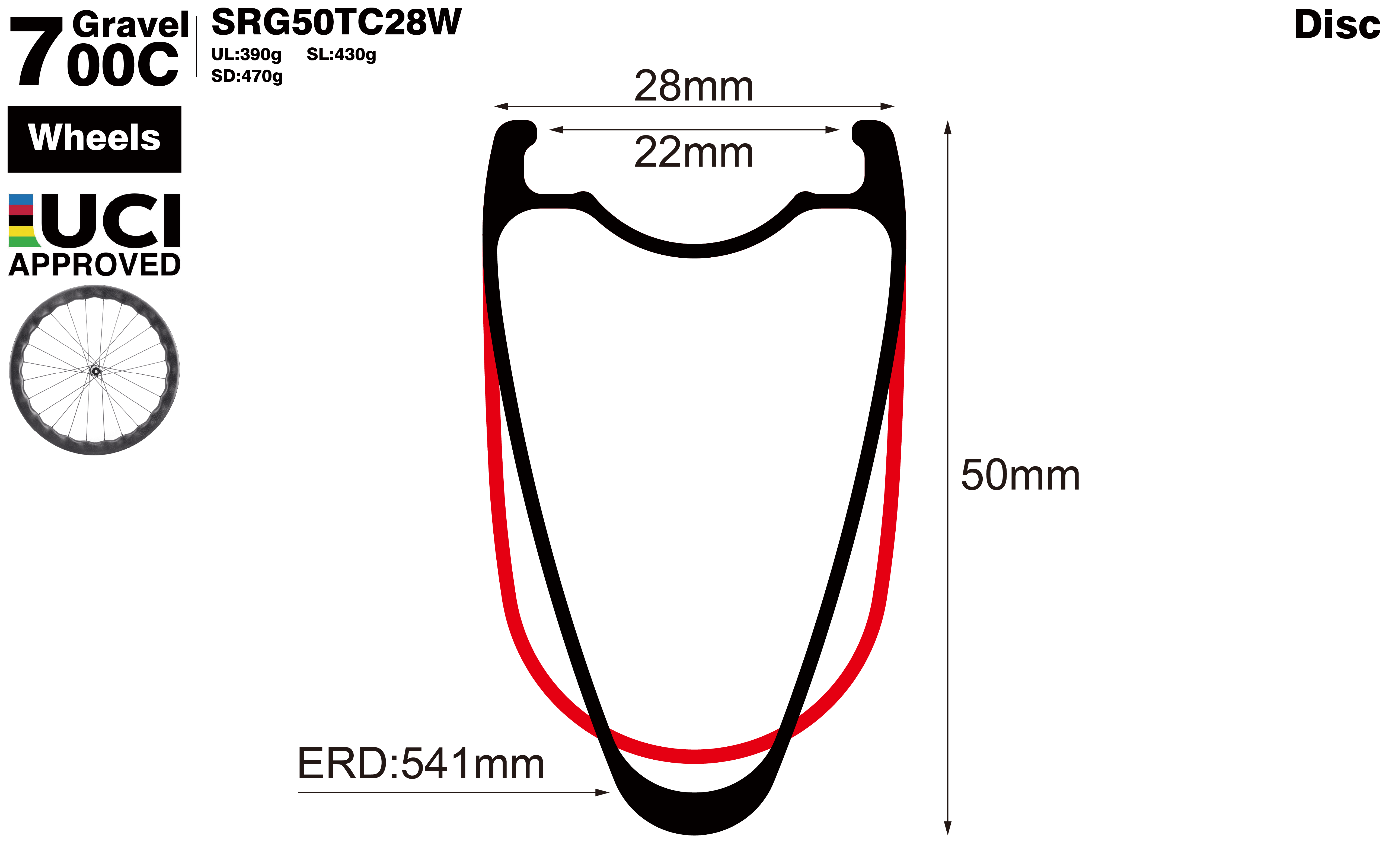 700C-I22-D50-symmetric-road-bike-hook-gravel-carbon-wheels-profile-drawing