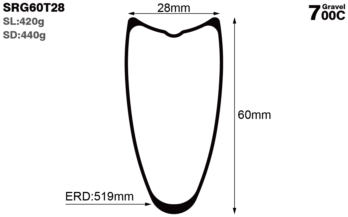 700C-I28-D60-symmetric-road-bike-tubular-carbon-rims-and-wheels-profile-drawing