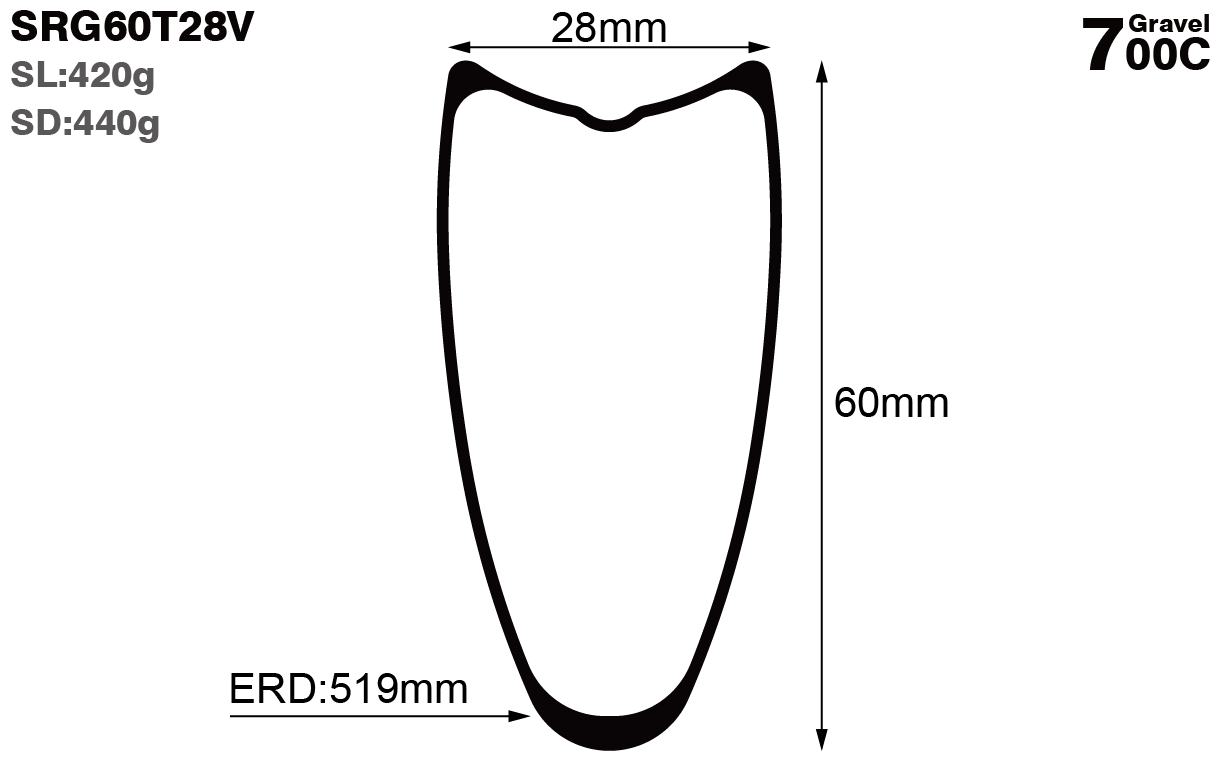 700C-I28-D60-symmetric-road-bike-tubular-carbon-rims-and-wheels-profile-drawing