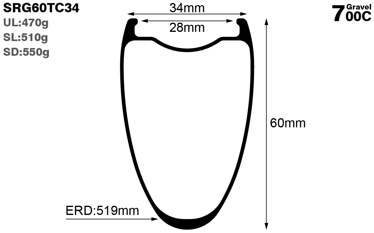 700C-I28-D60-symmetric-road-bike-gravel-carbon-rims-and-wheels-profile-drawing