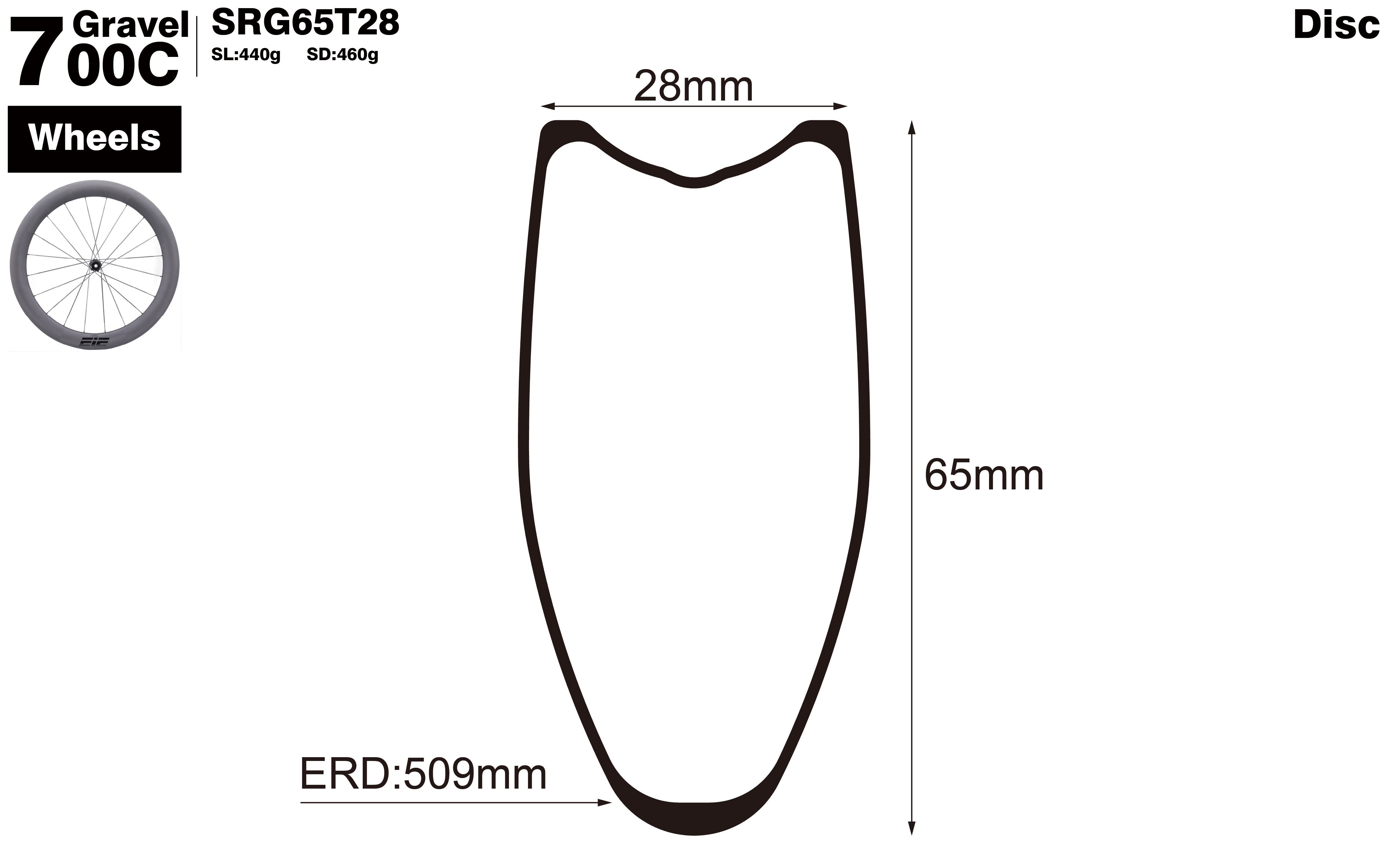 700C-I28-D65-symmetric-road-bike-tubular-carbon-wheels-profile-drawing